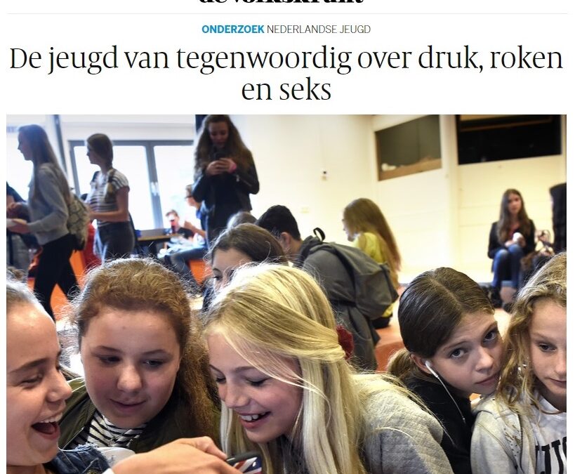 De jeugd van tegenwoordig over druk, roken en seks